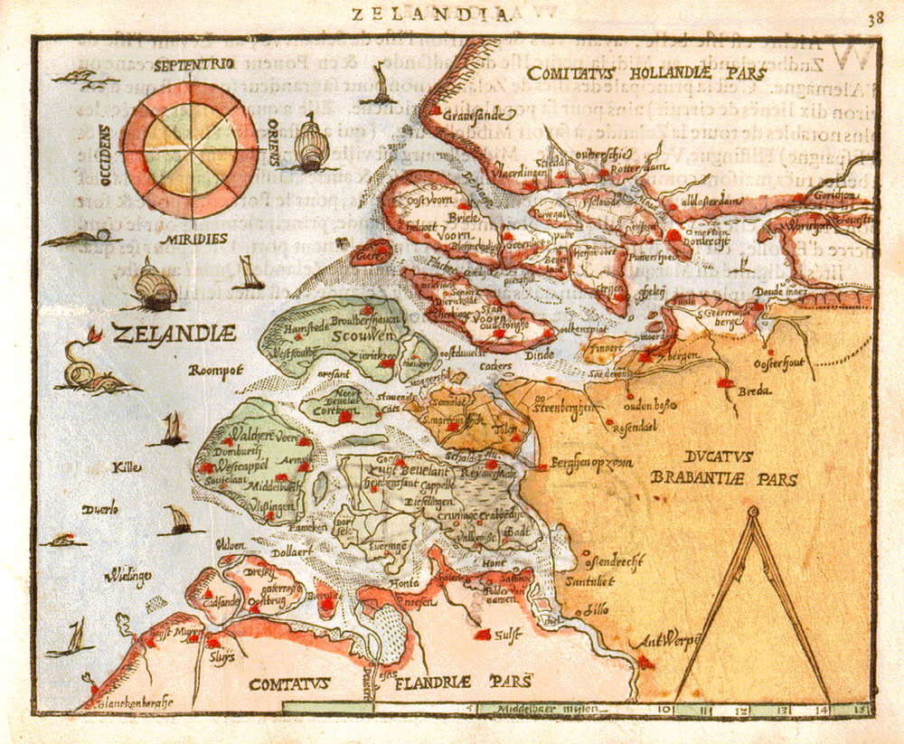 Zeeland 1598 Ortelius